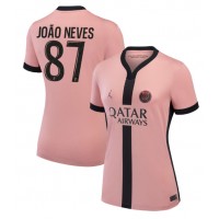 Billiga Paris Saint-Germain Joao Neves #87 Tredje fotbollskläder Dam 2024-25 Kortärmad